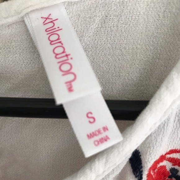 Target Floral Detailed Peplum Tank Top - Picture 3 of 3